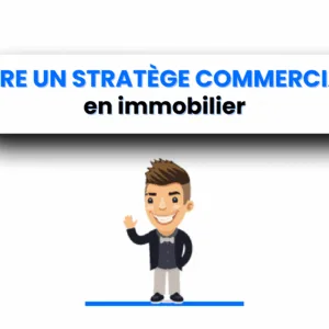 agent immobilier en pleine prospection stratégique