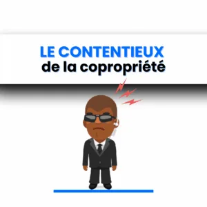 visuel représentant un contentieux en copropriété – syndic et copropriétaires en discussion